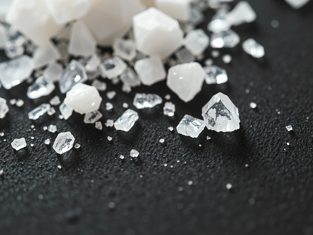 Makroaufnahme von Zucker-Kristallen, symbolisiert die kleine Textdatei eines Cookies